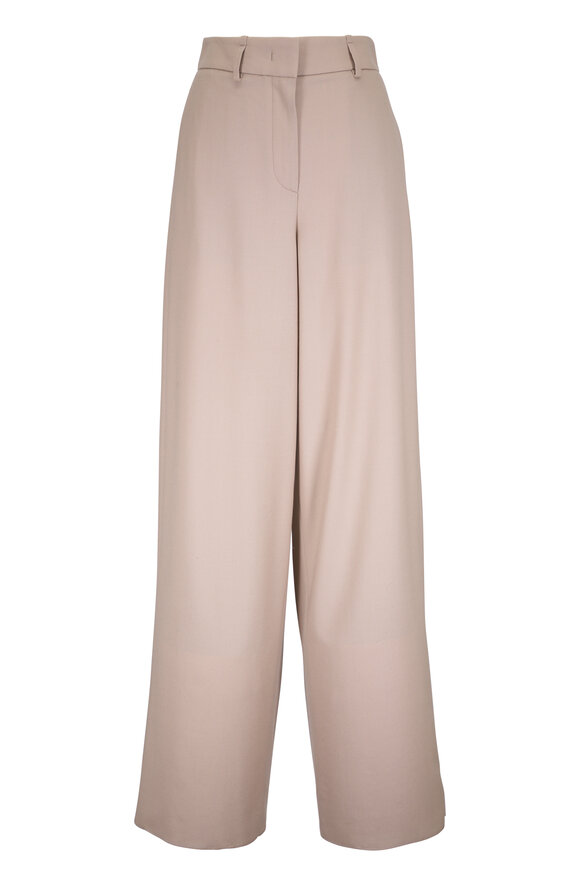 Giorgio Armani Savannah Natural Fluid Wool Pant