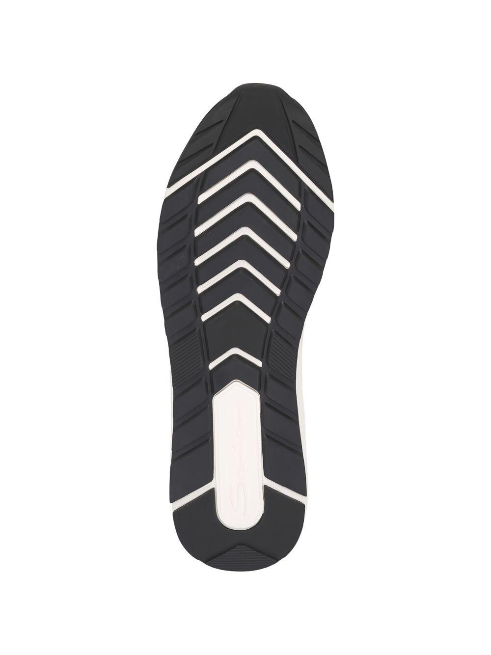 Santoni - Blue Knit Stretch Sneaker