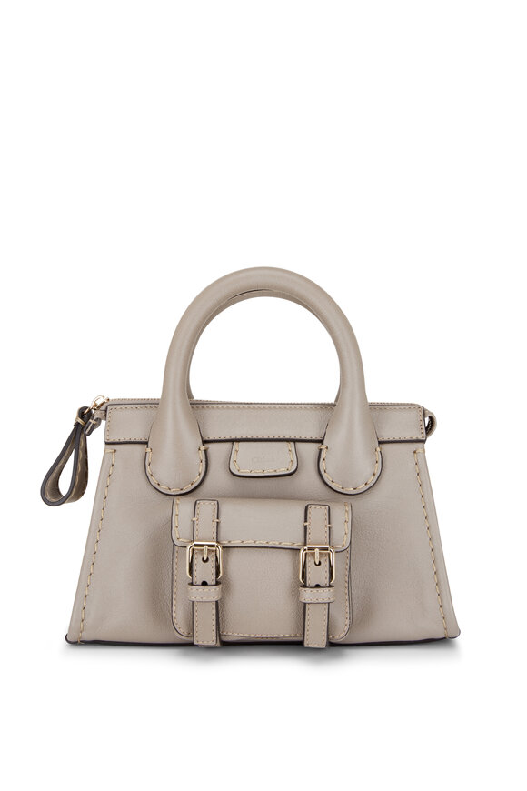 Chloé - Edith Cashmere Gray Small Top Handle Bag