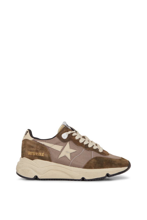 Golden Goose - Running Olive Green & Cream Sneaker