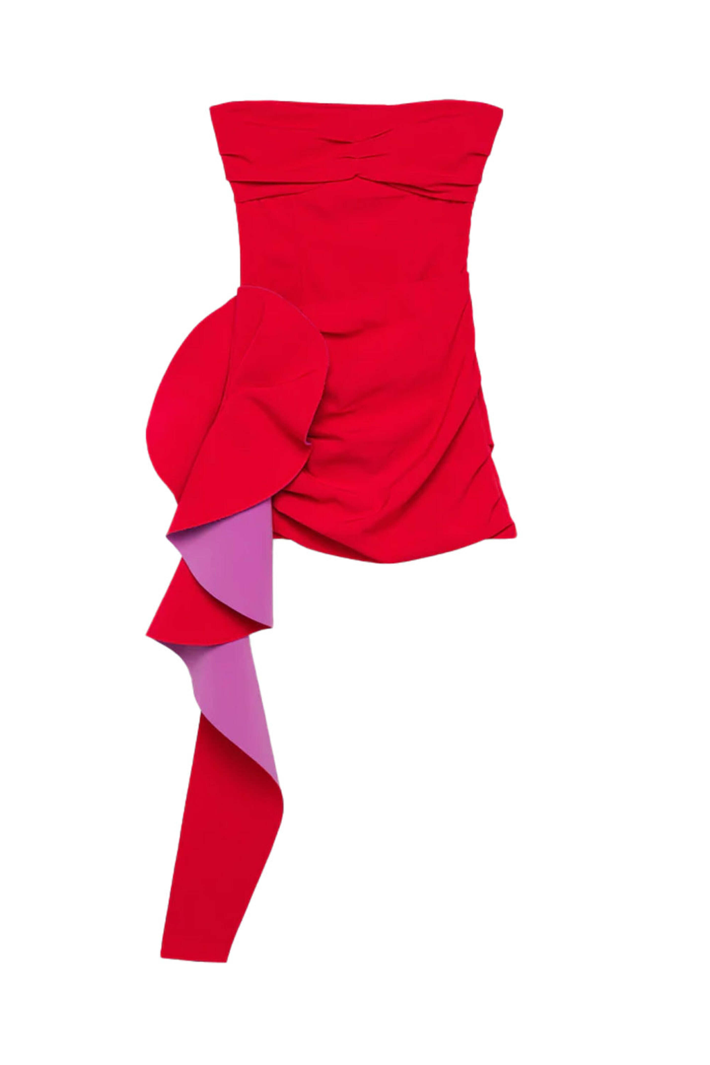 Simkhai - Apple Multi Adina Cascade Bustier Mini Dress