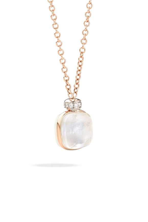 Pomellato Nudo Diamond Topaz & Mother-of-Pearl Necklace