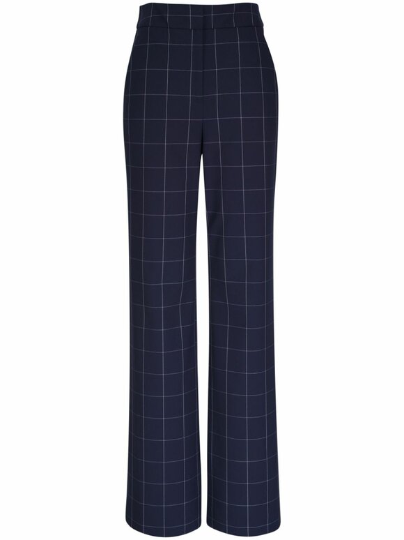 Veronica Beard - Tonelli Navy & White Windowpane Pant 