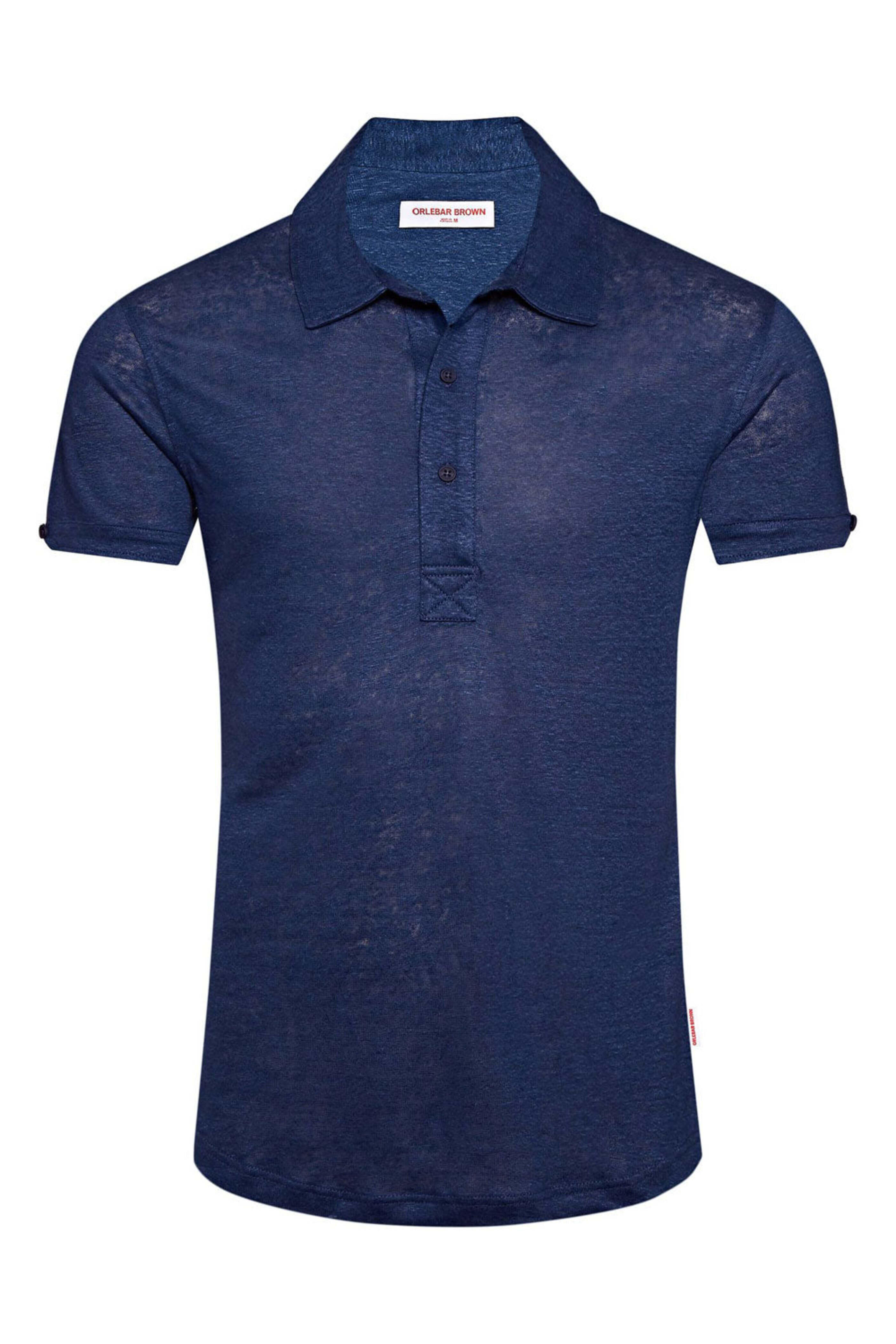 Orlebar Brown - Sebastian Linen Polo Shirt in Blue Wash