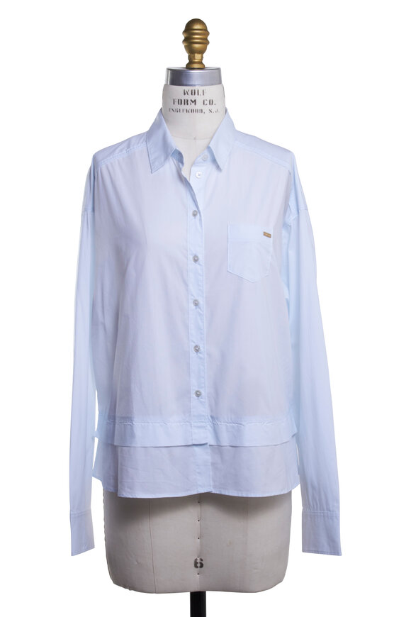 Bogner - Dorice Light Blue Cotton Blouse