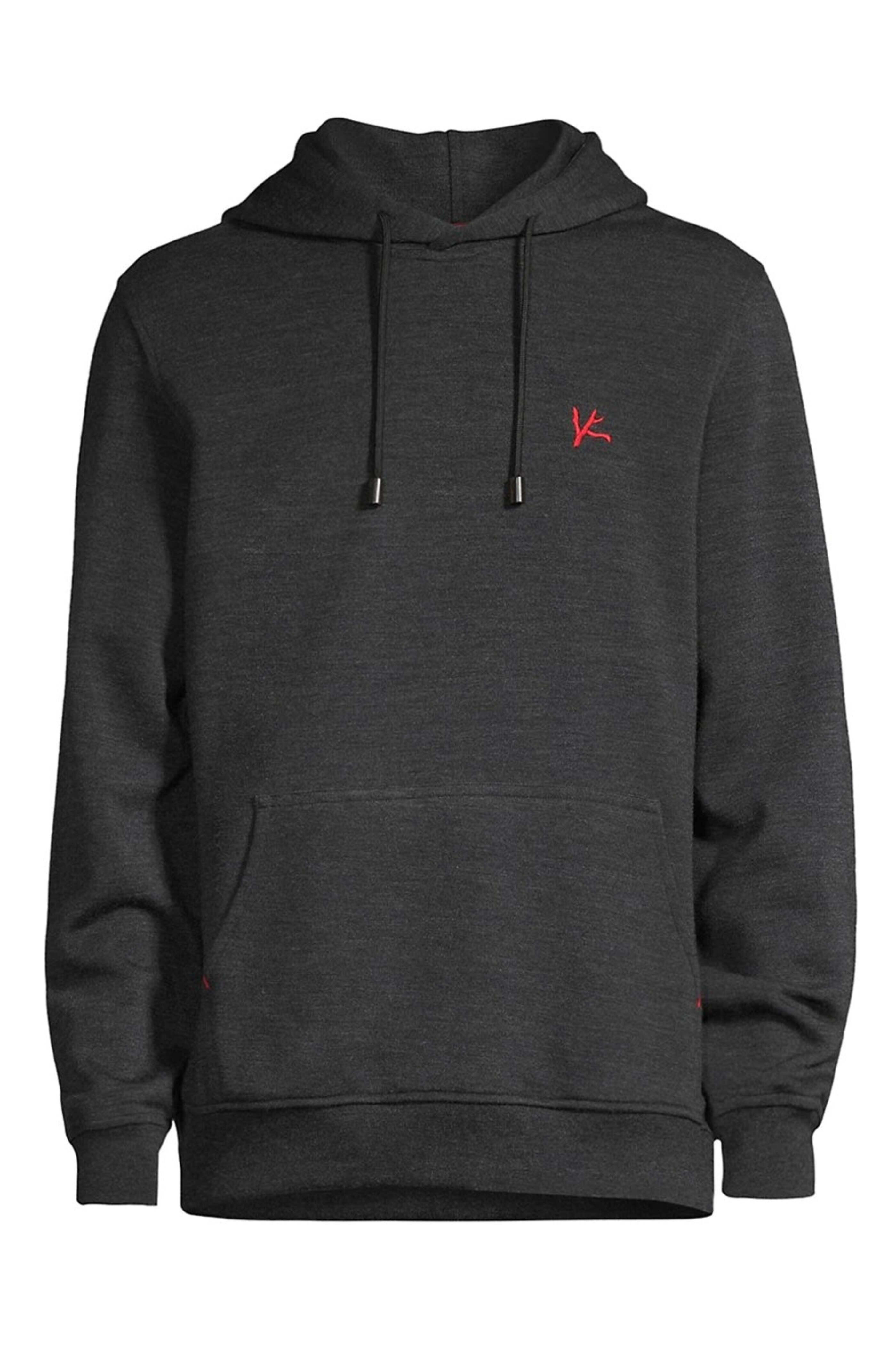 Isaia - Charcoal Wool Blend Hoodie