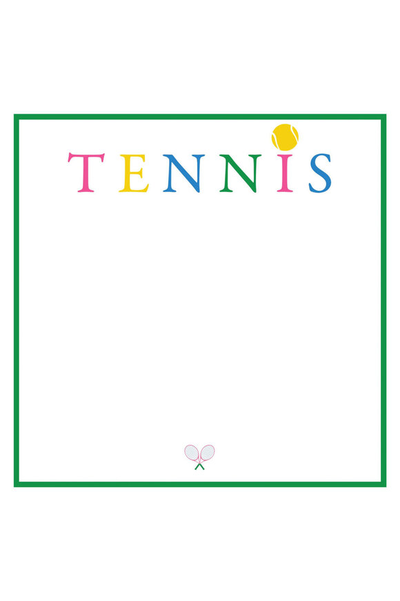 Wh Hostess Tennis Club Slab Notepad