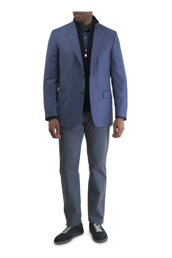 Brioni - Blue Check Wool Sportcoat