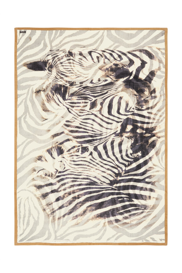 Alonpi - Zebra Double Sided Print Cashmere Throw