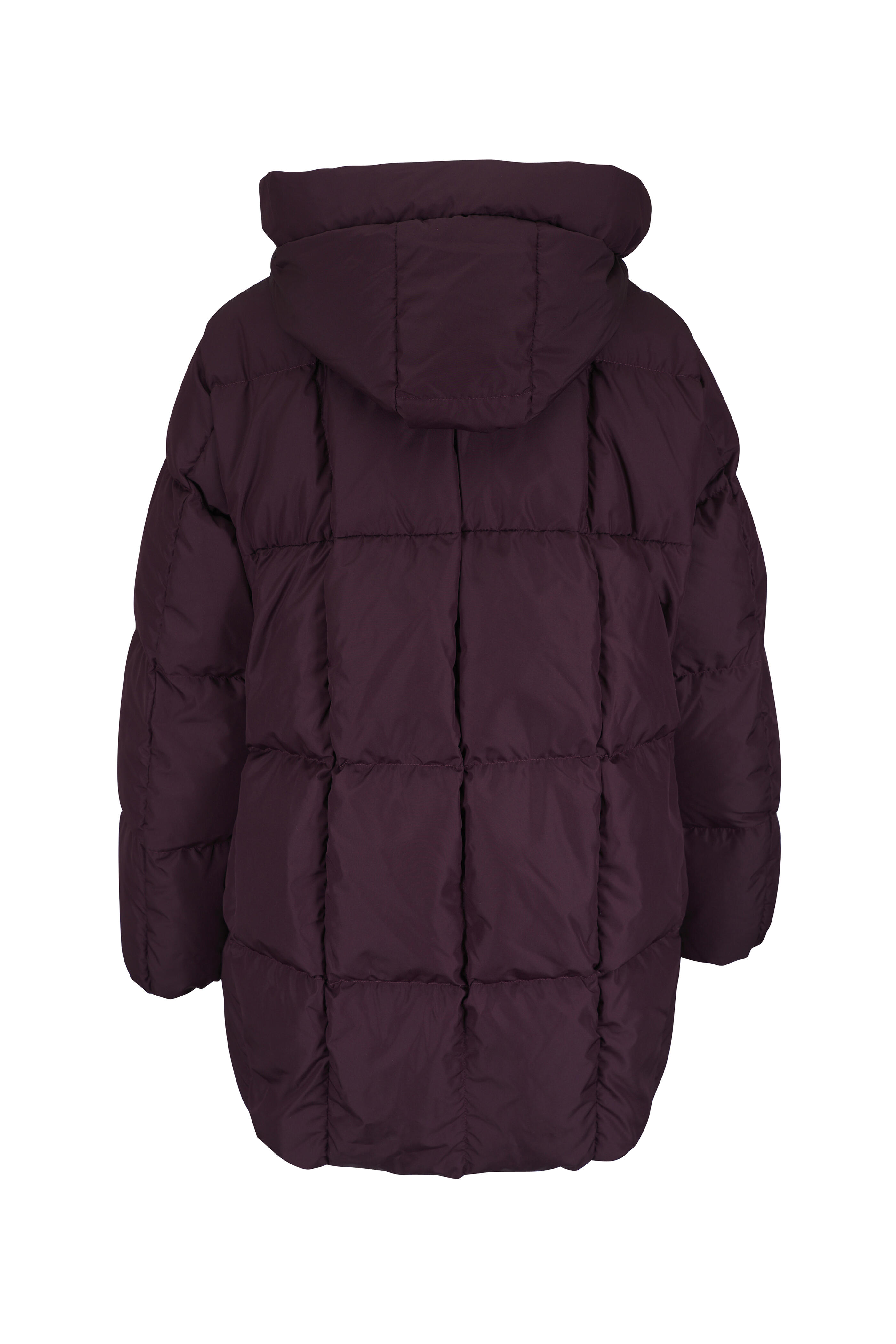 Moncler - Darbon Burgundy Oversized Down Jacket