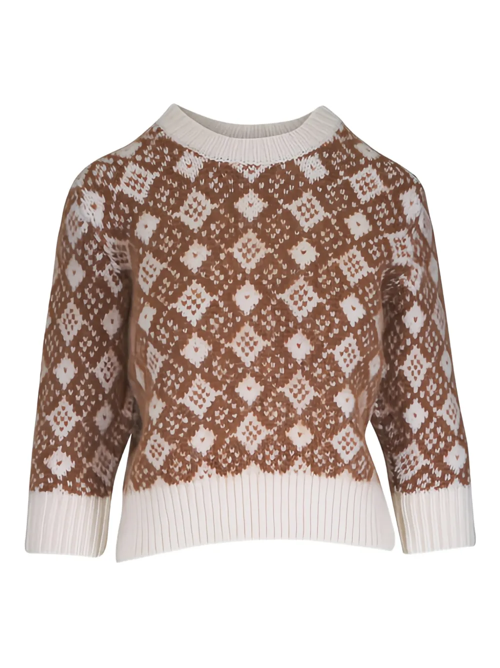 Dorothee Schumacher - Soft Graphics Light Brown Crewneck Pullover