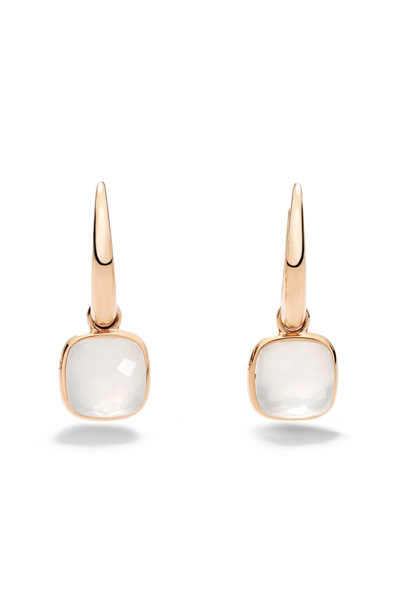 Pomellato 18k Rose Gold Nudo Mini Quartz Earring