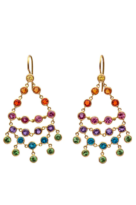 Marie-Hélène De Taillac Small Rainbow Dancing Emilie Earrings - view 1