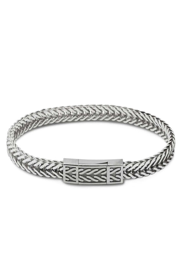 Tateossian Oxidized Sterling Silver Coda Di Volpe Bracelet - view 1