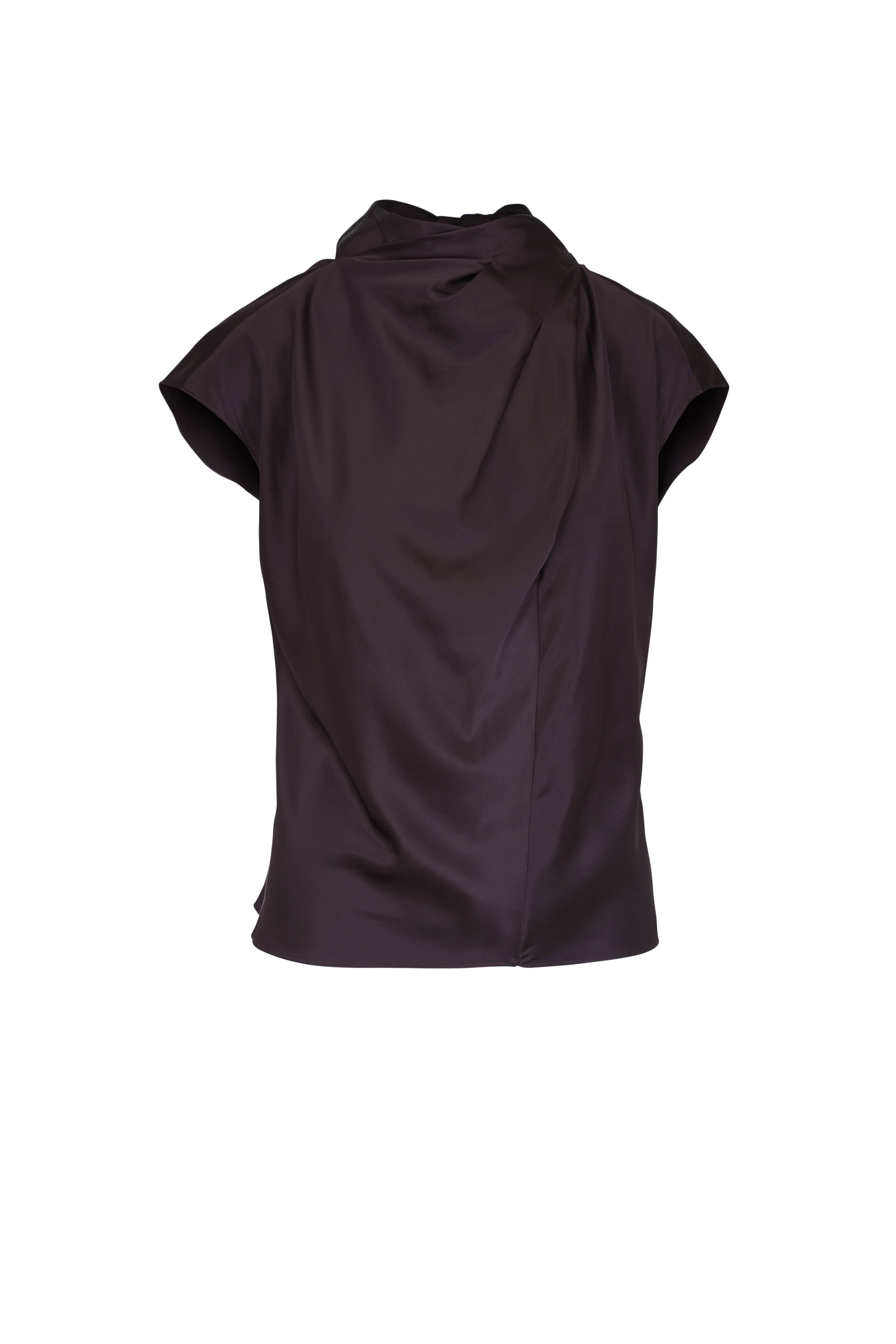 Veronica Beard - Leilany Dark Chocolate Silk Top