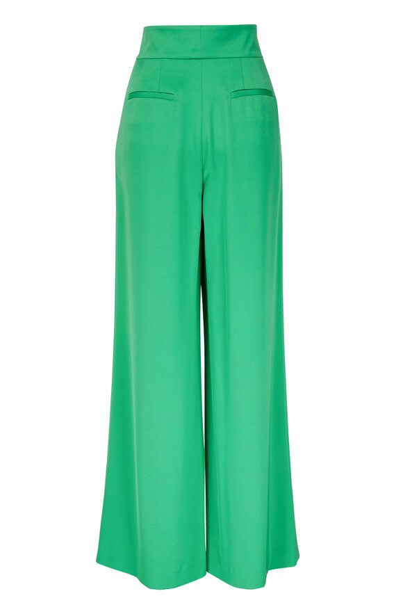 Lafayette 148 New York - Dalton Garden Green Crepe De Chine Pant