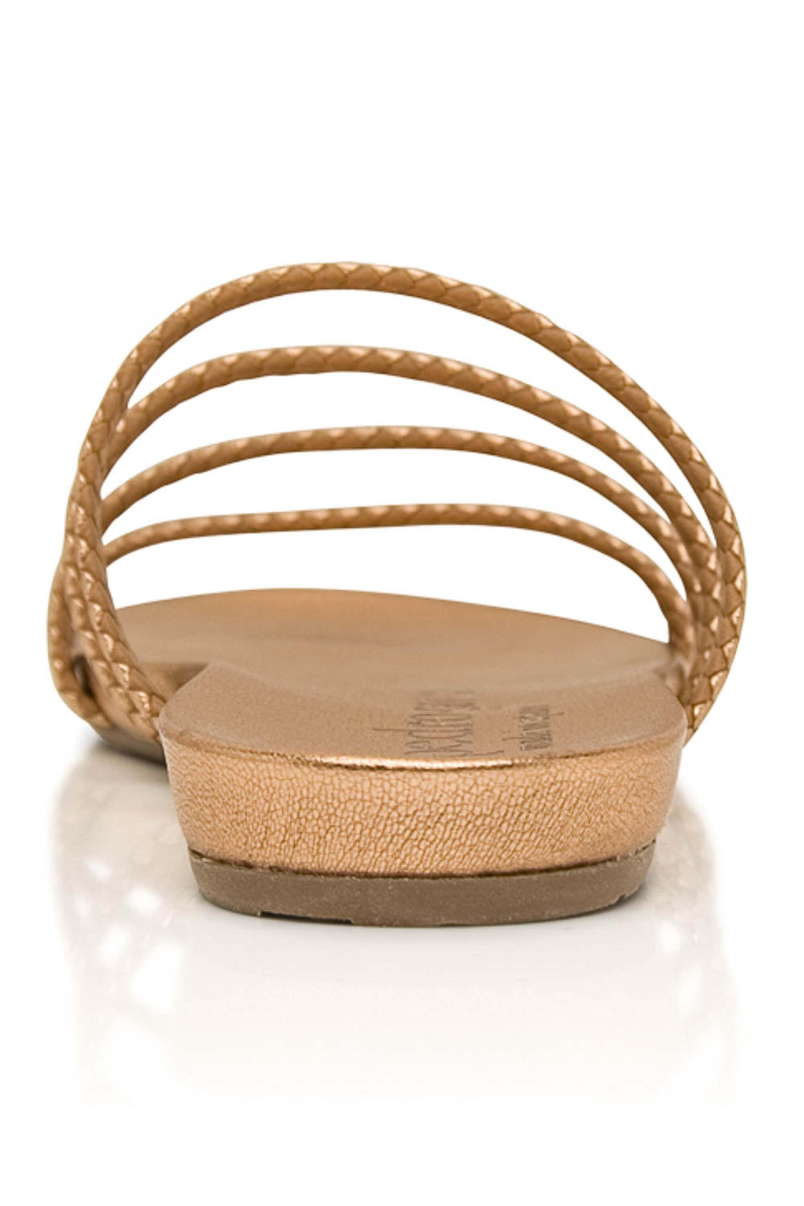 Pedro Garcia - Greeta Fussbett Slide in Metallic Tan