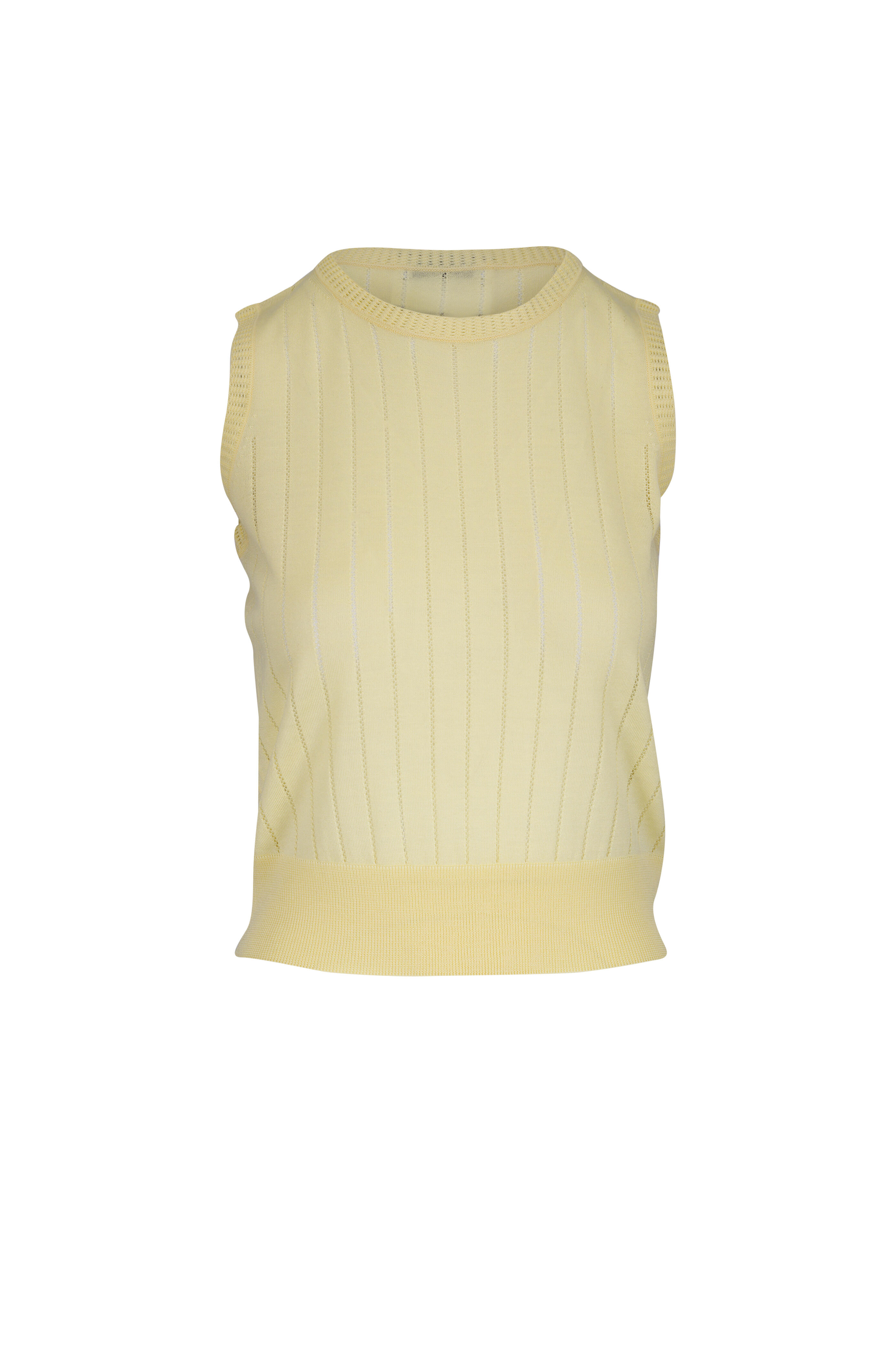 Adam Lippes - Butter Pointelle Cashmere & Silk Shell