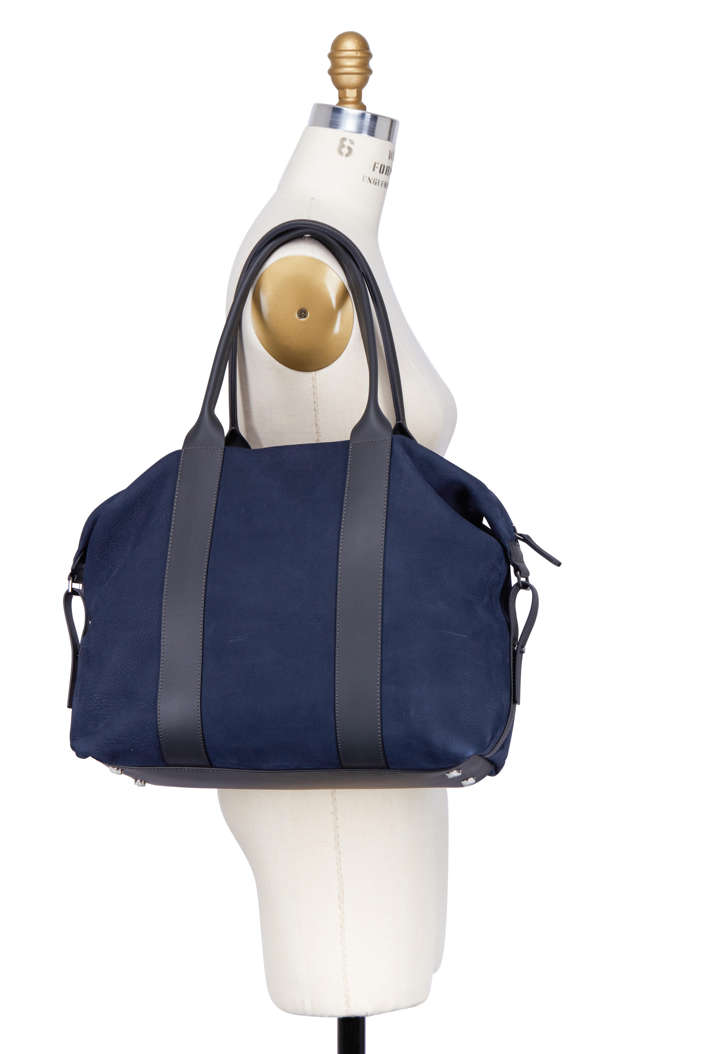 Brunello Cucinelli - Navy Blue Suede Tote