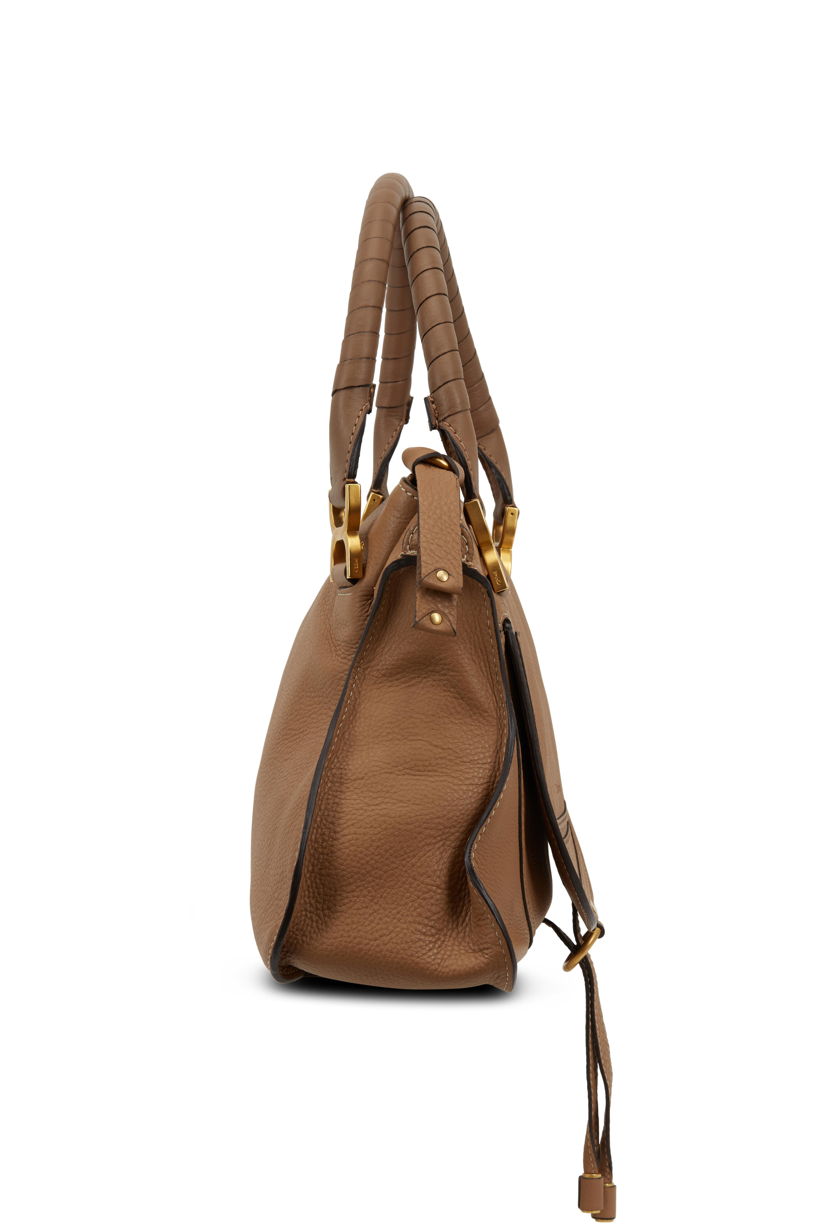 Chloé - Marcie Nutmeg Leather Medium Shoulder Bag