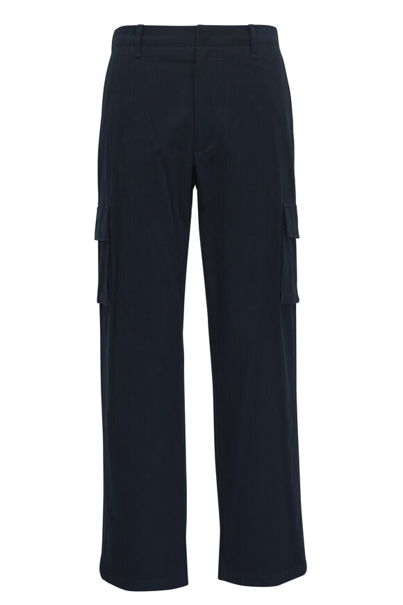 Vince - Coastal Blue Herringbone Cargo Pant