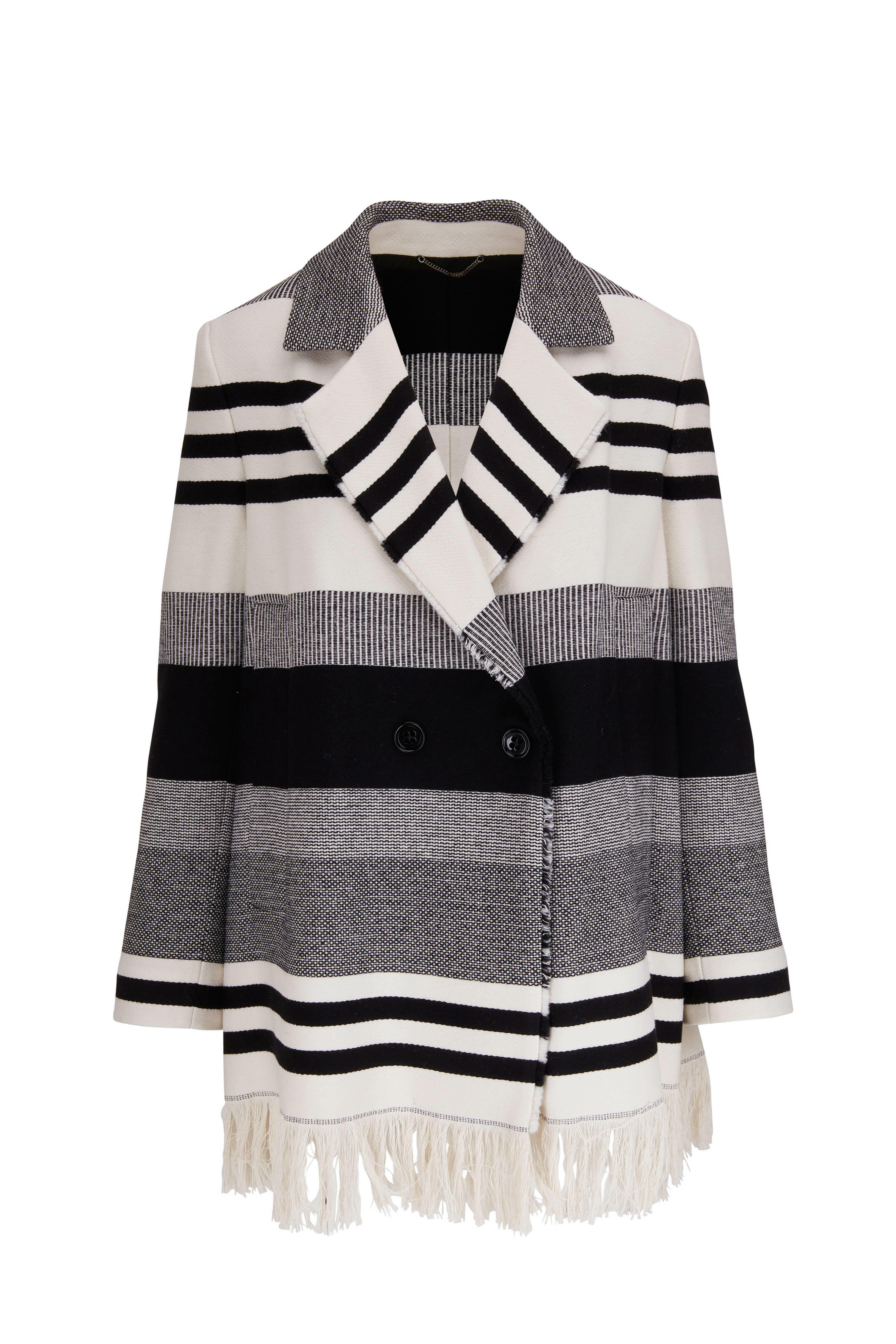 Dorothee Schumacher - Striped Luxury White & Black Jacket