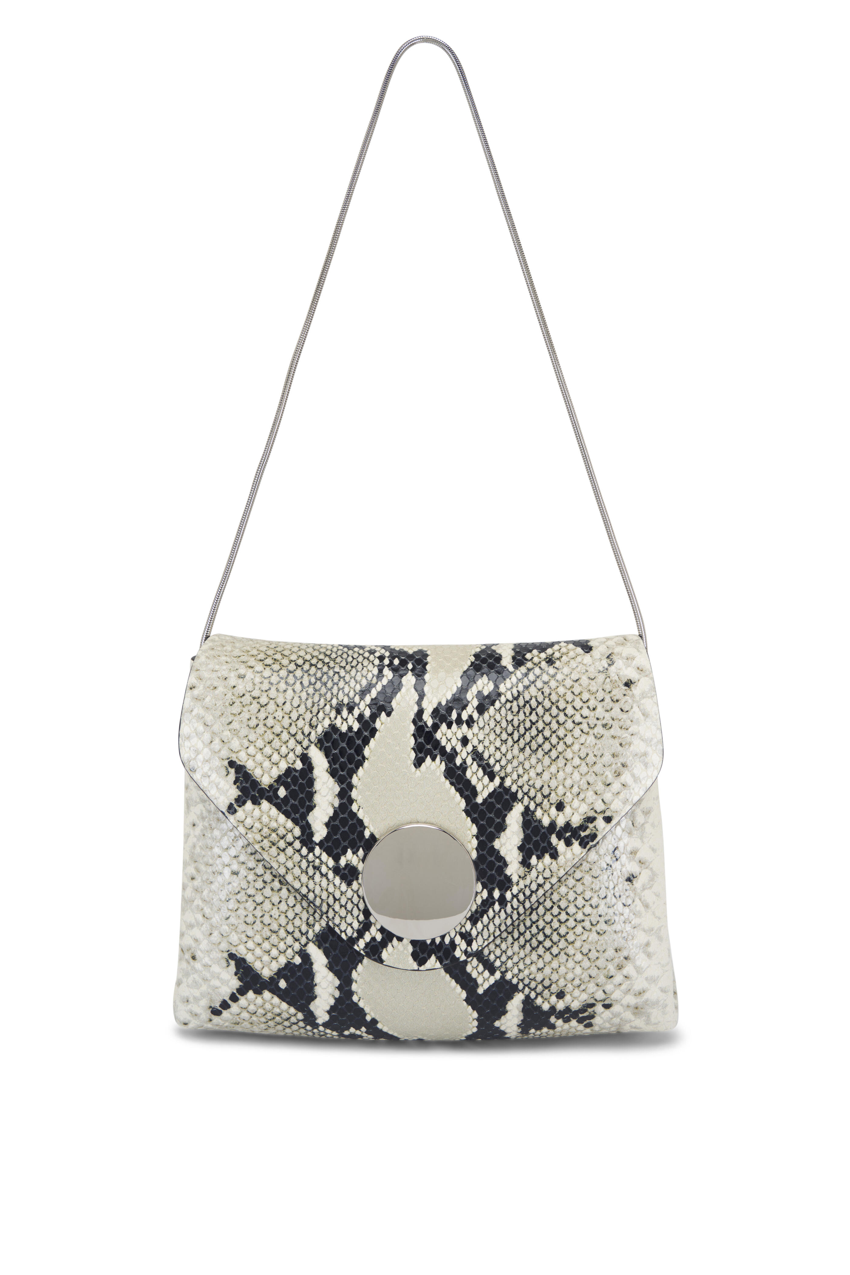 Khaite - Bobbi Python Embossed Leather Shoulder Bag