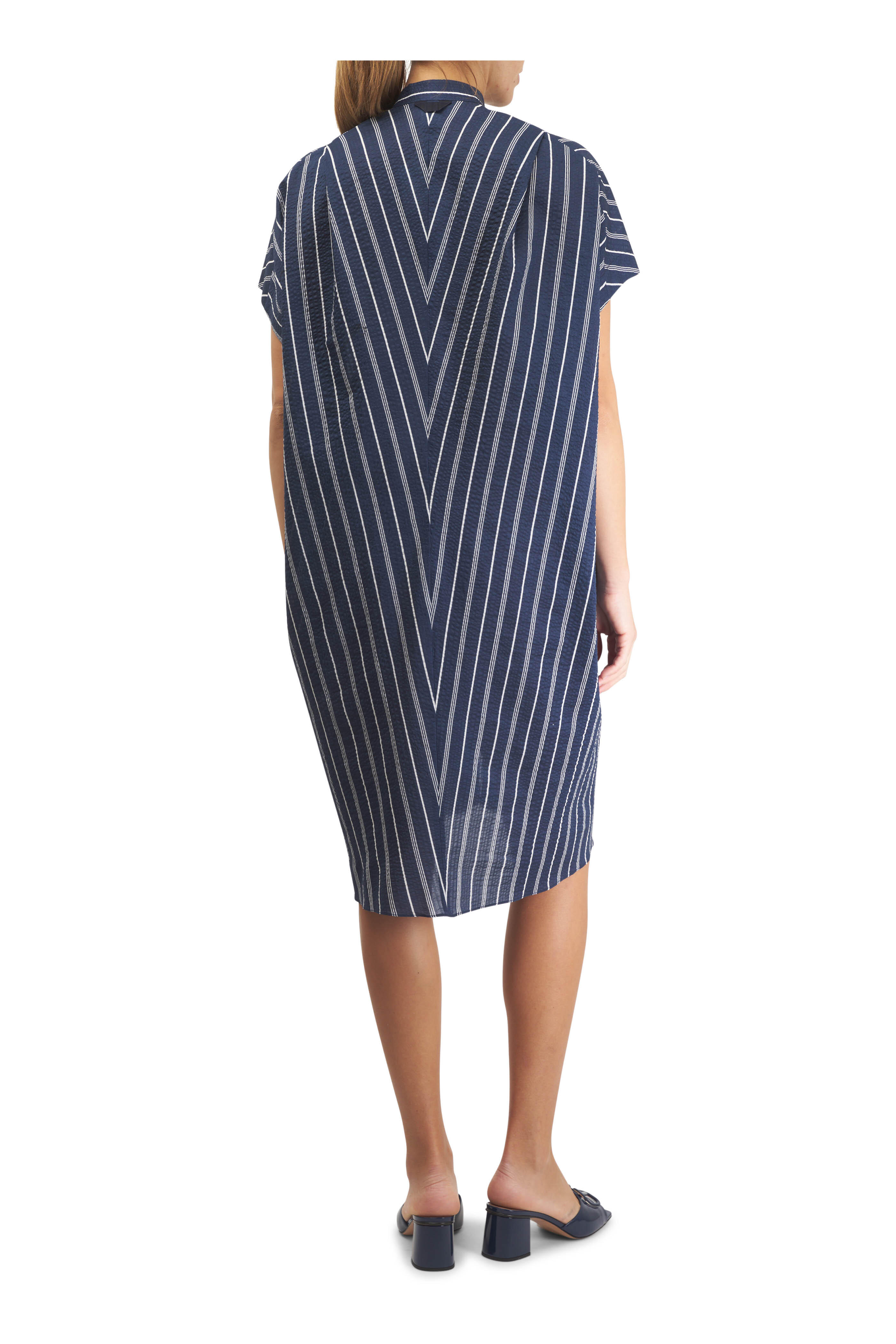 Valentino Garavani - Navy Blue Patent Leather VLogo Sandal, 60mm