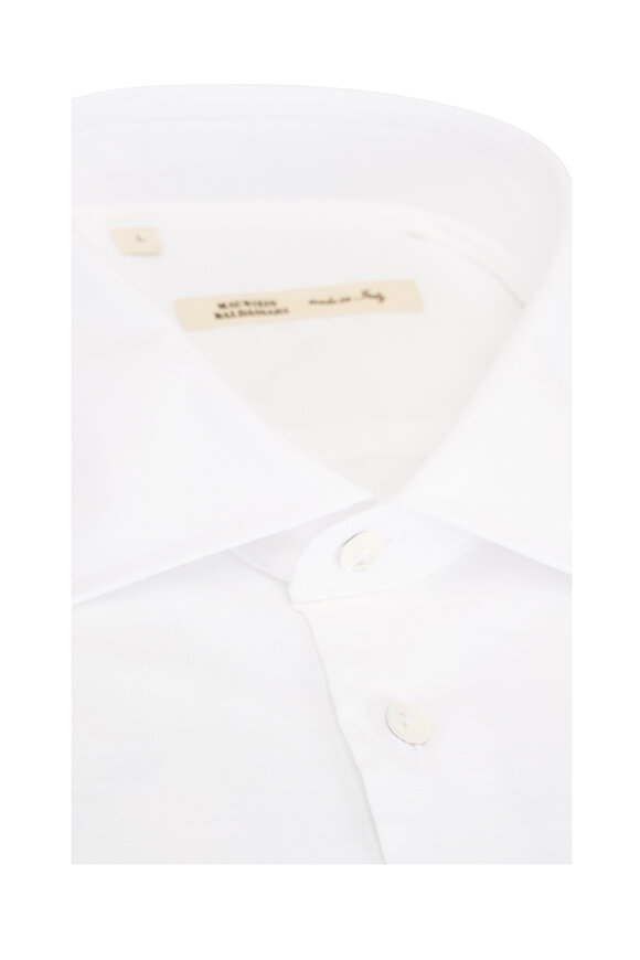 Maurizio Baldassari White Cotton Sport Shirt - view 3