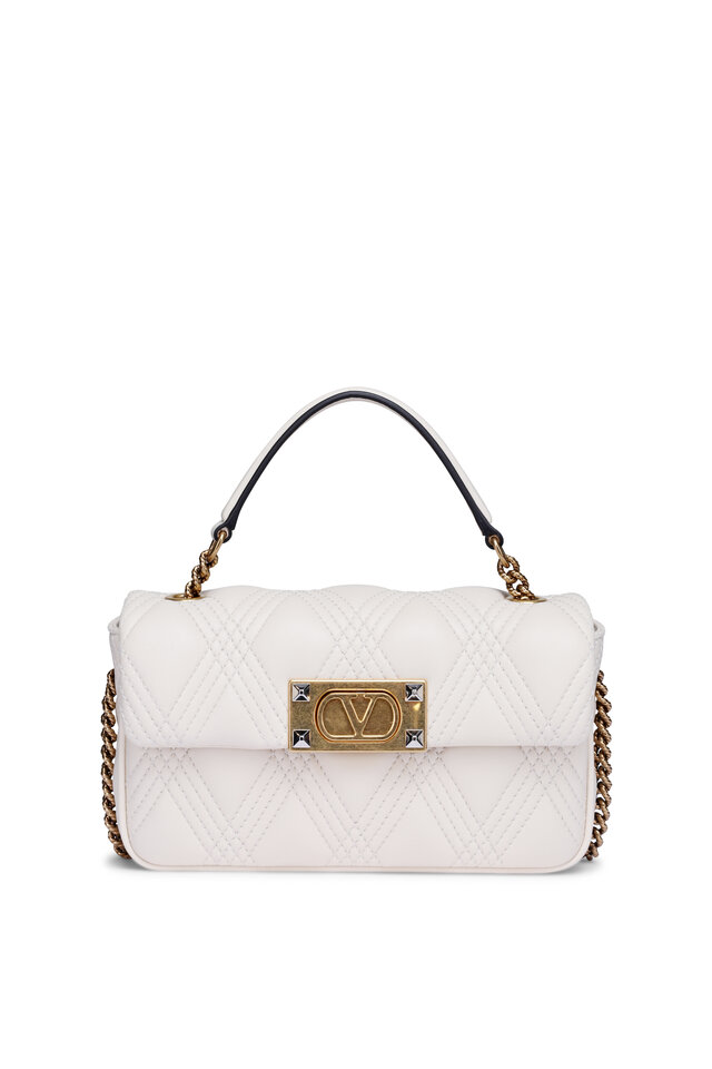 Valentino Garavani - Loco Shoulder Bag in Popeline Blue