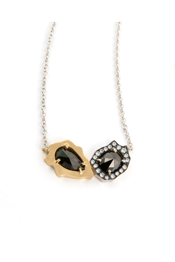 Sylva & Cie Moi & Toi Black Diamond Necklace