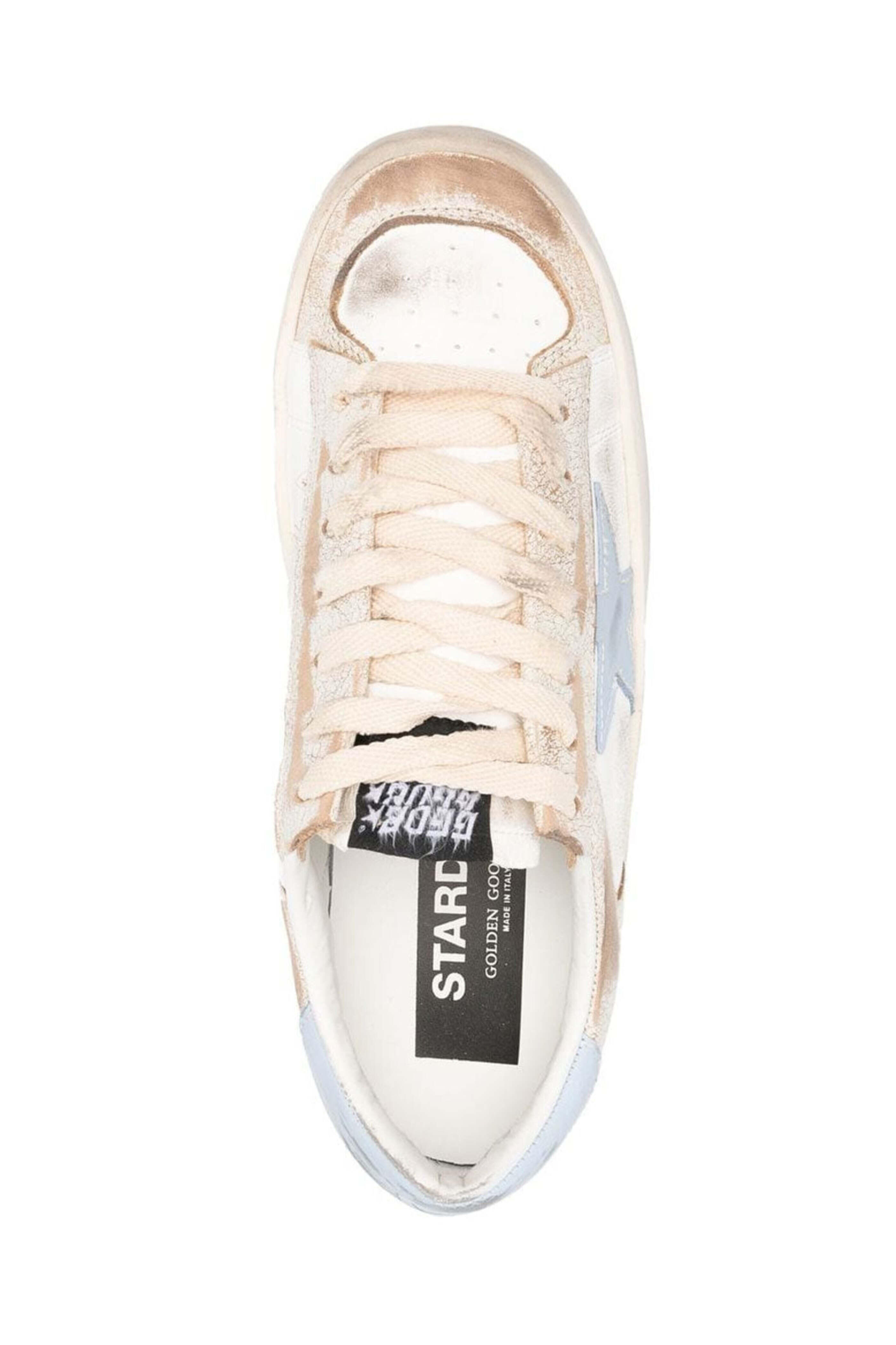 Golden Goose - Stardan Sneaker in White and Blue Fog