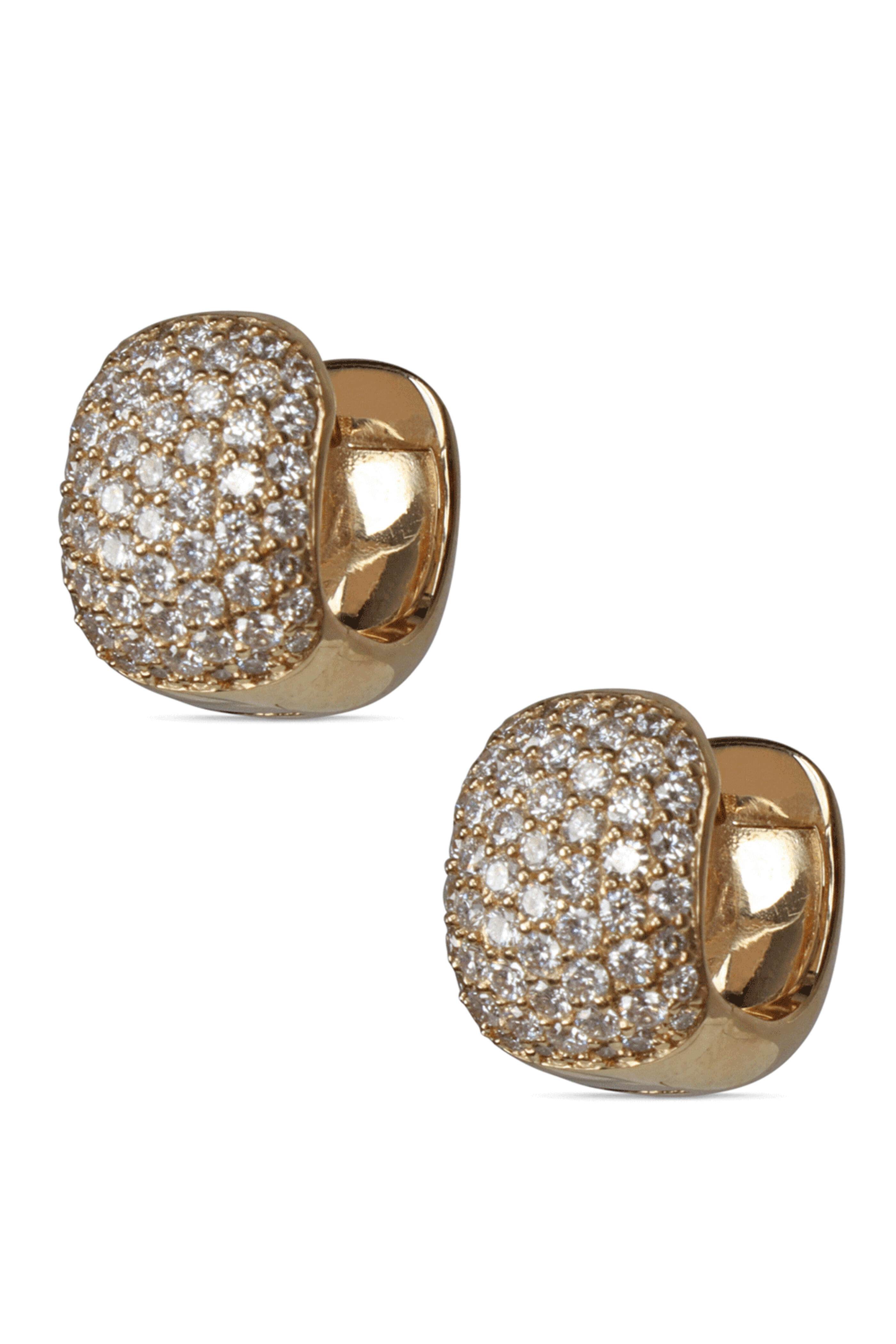 Kai Linz - Chunky Diamond Huggie Earrings