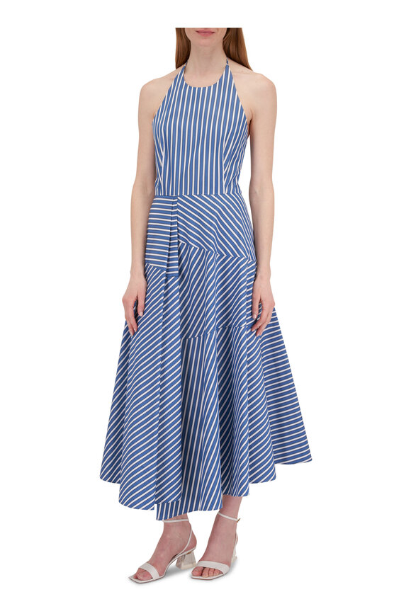 Lafayette 148 New York - Parsian Blue Multi Halter Dress