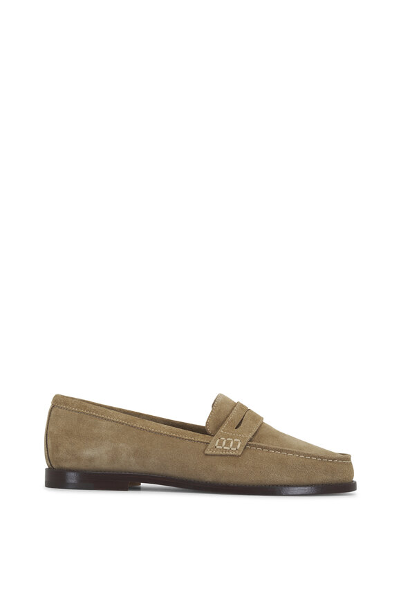 Manolo Blahnik - Perrita Brown Suede Loafer