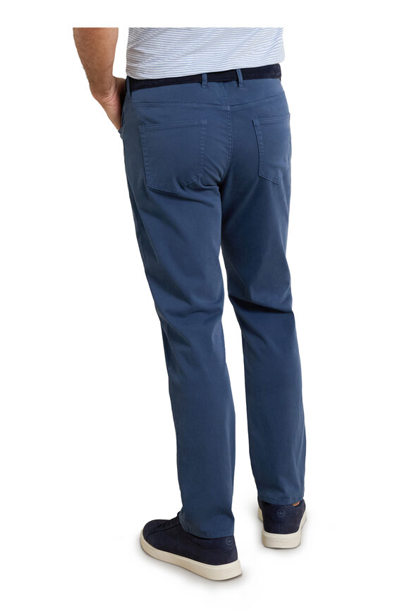 Peter Millar Navy Sateen Five Pocket Pant - view 3