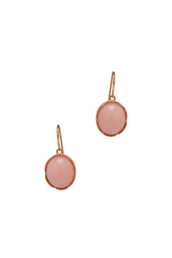 Irene Neuwirth Pink Opal Drop Earrings