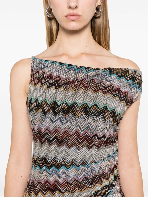 Missoni - Zigzag Multicolor Woven Maxi Dress