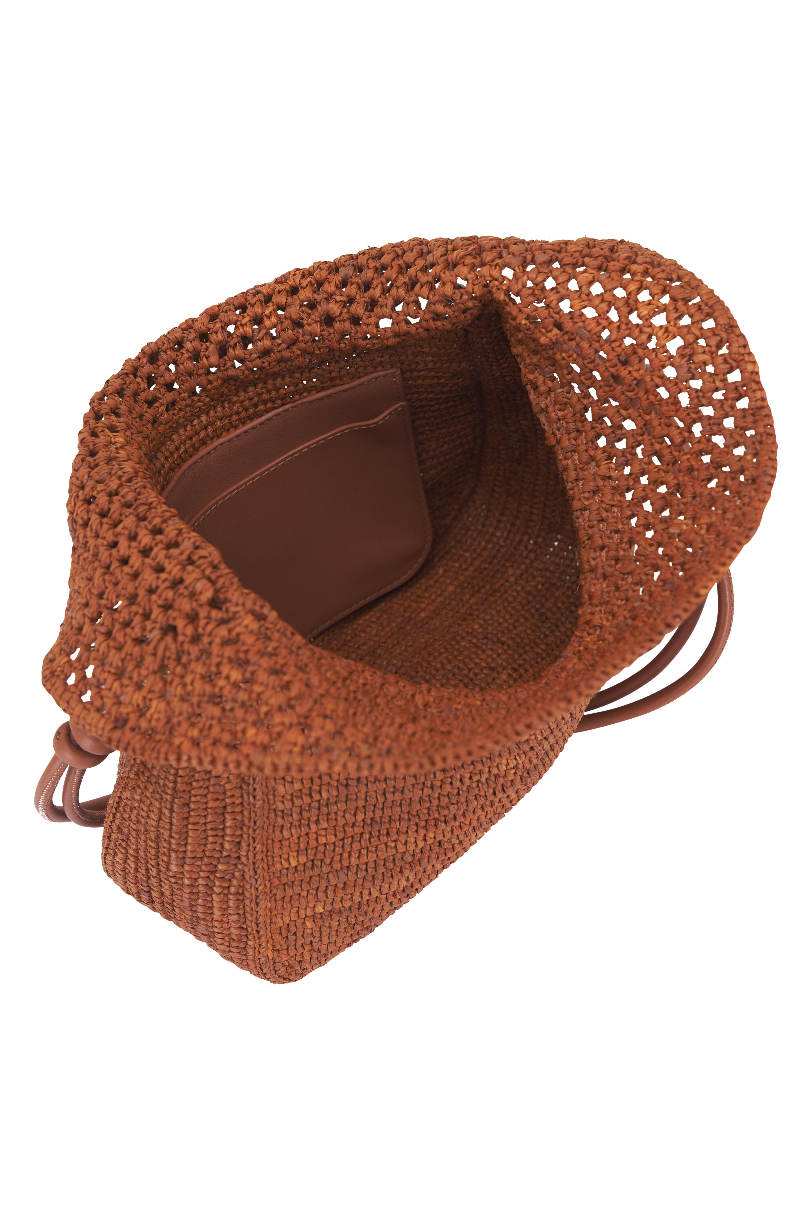 Loewe - Ola Honey Raffia Small Fold Over Chain Bag