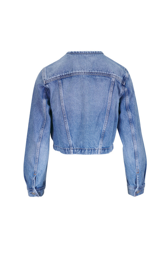 Citizens of Humanity Devin Cecil Wash Collarless Denim Jacket - view 3