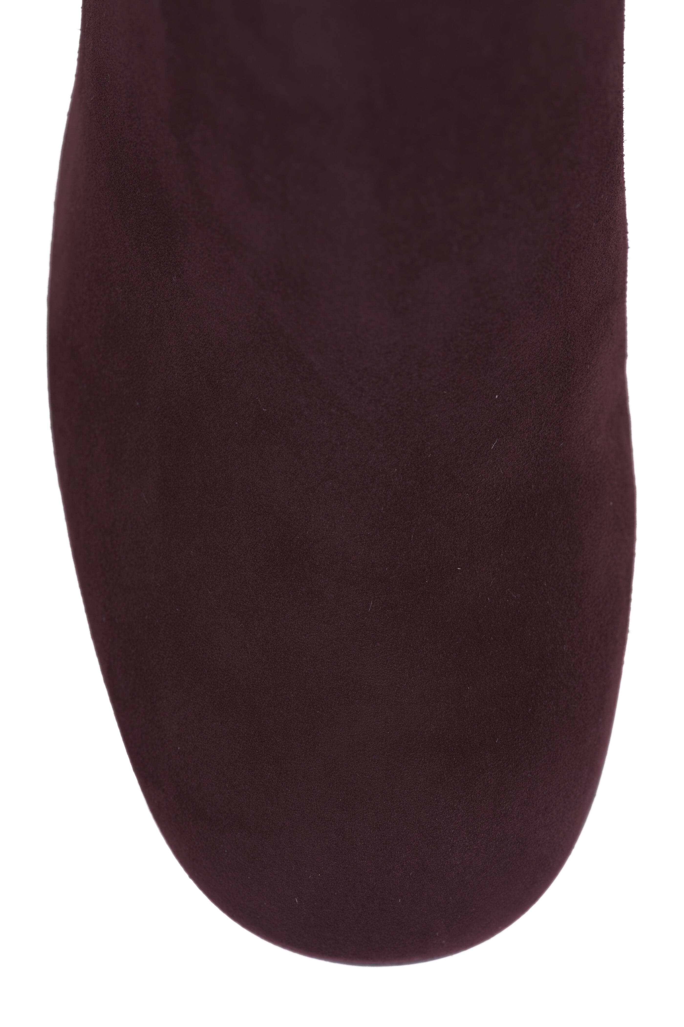 Gianvito Rossi - Joelle Burgundy Suede Zip Bootie, 70mm