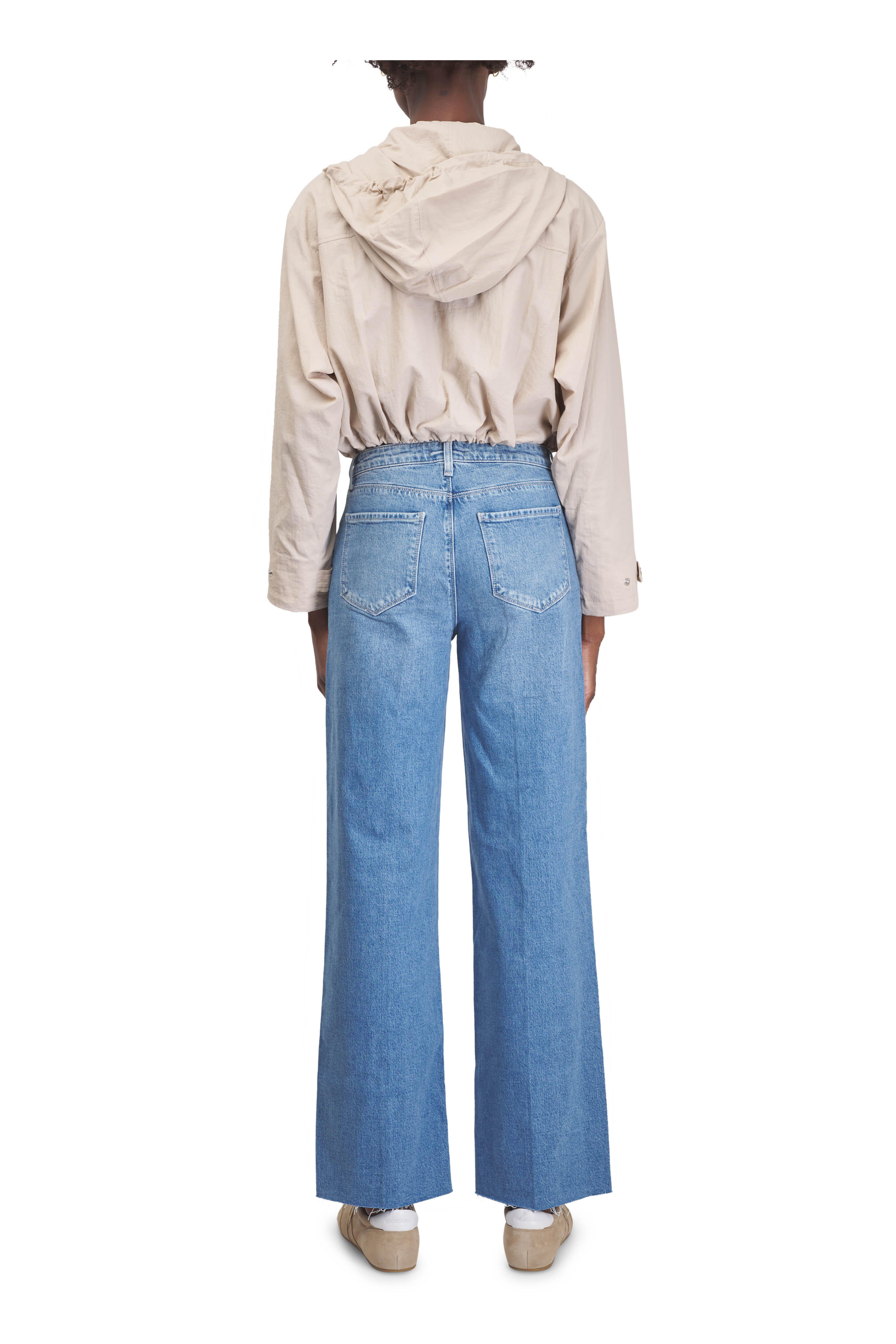 L'Agence - Bronwyn Cement Crop Windbreaker