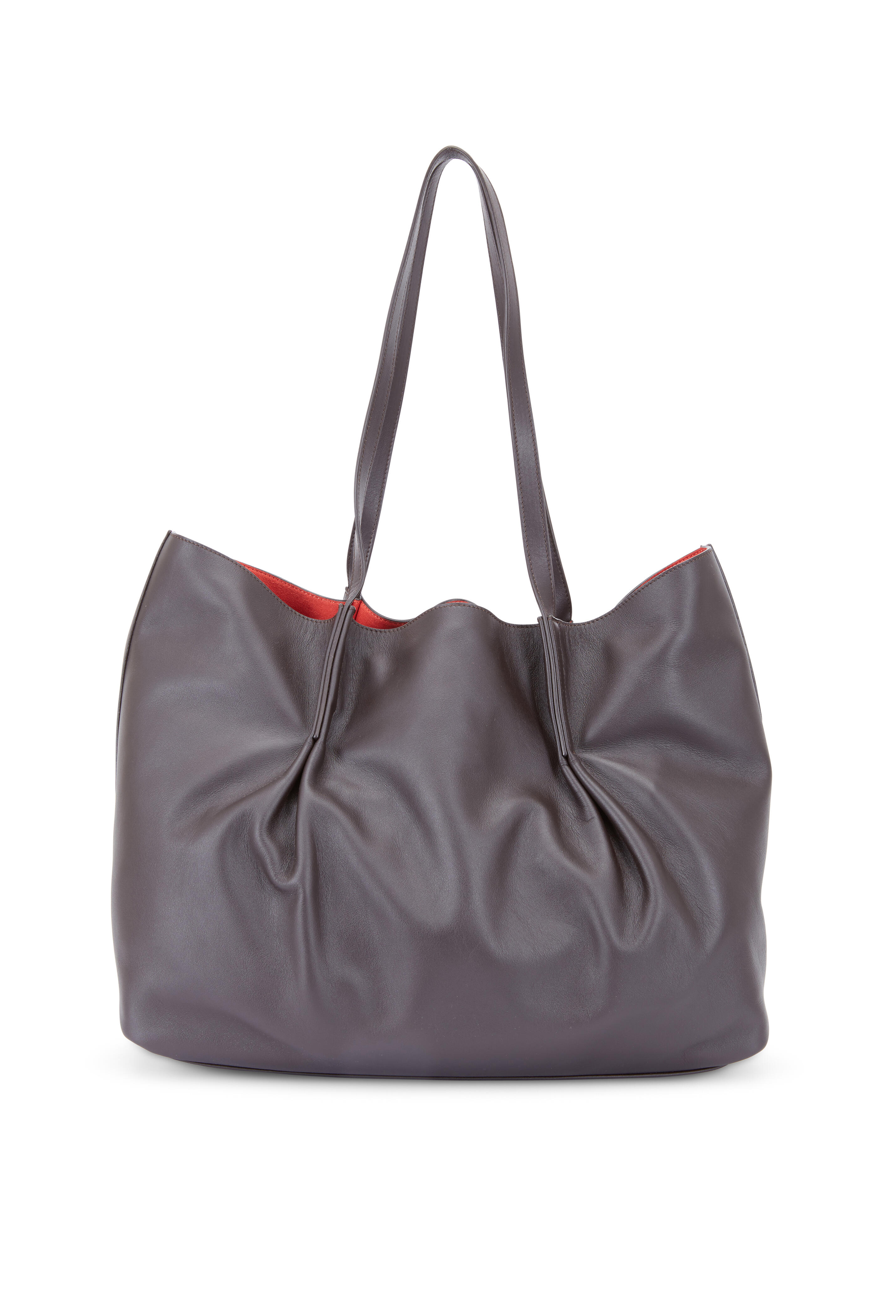 Nina Ricci - Ondine Dark Brown Leather Large Tote
