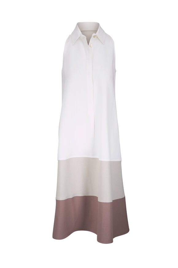 Antonelli Manuel Ivory & Sand Multi Shirtdress