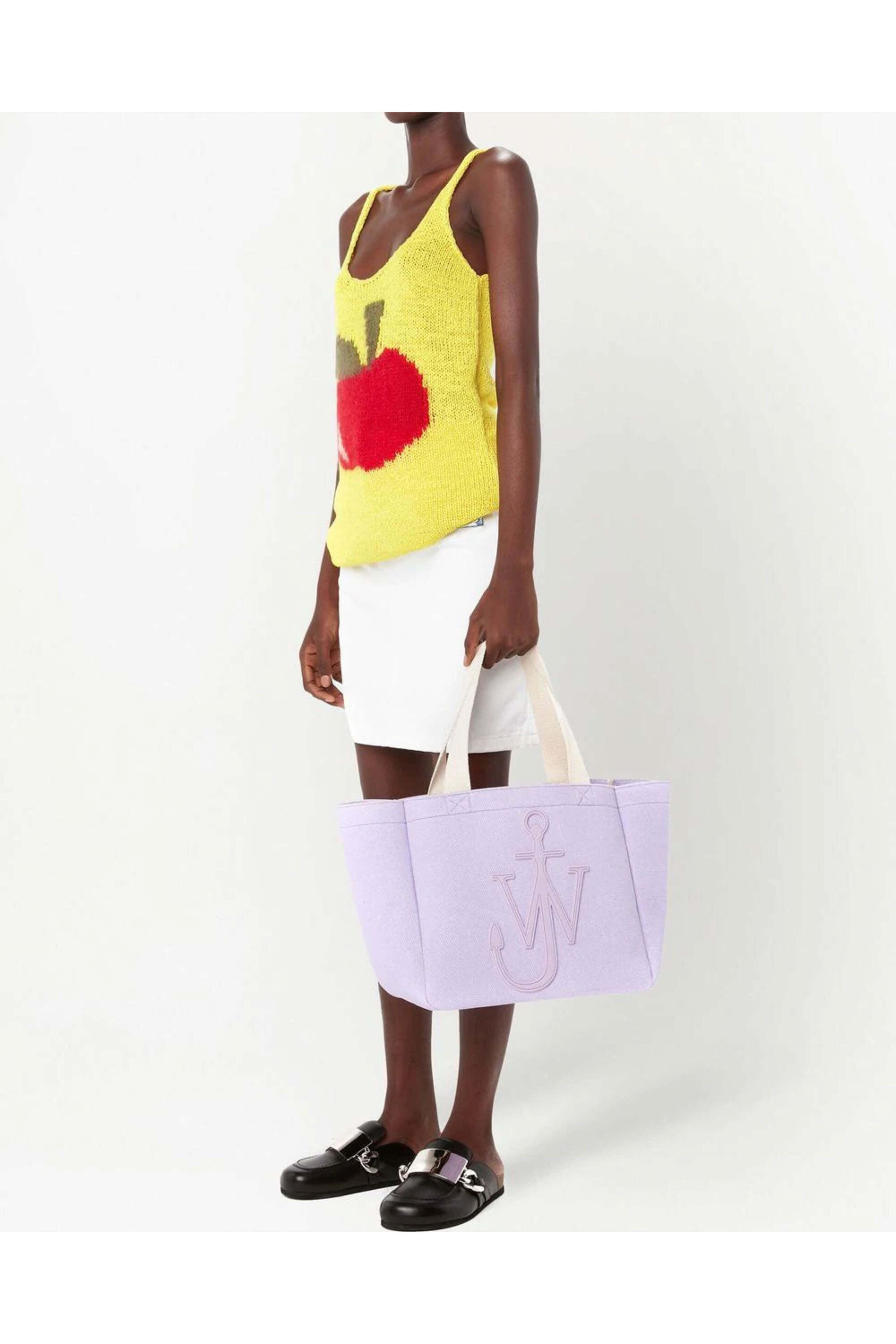 【J W ANDERSON】カバス トートバッグ ライラック Jw Anderson - Cabas Tote in Lilac | Mitchell Stores