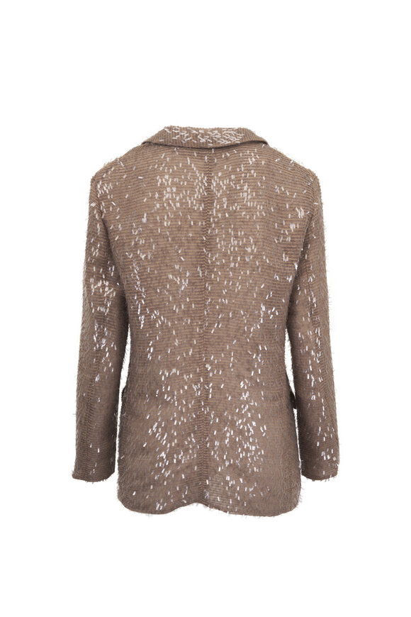 Brunello Cucinelli Crispy Silk Dazzling Blazer - view 4