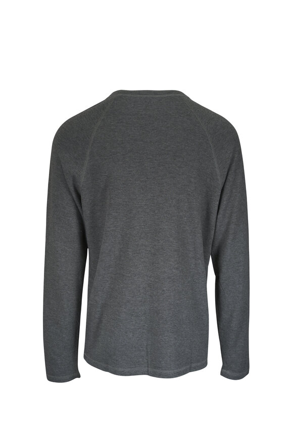 Faherty Brand Deep Olive Feeder Cloud Henley - view 3