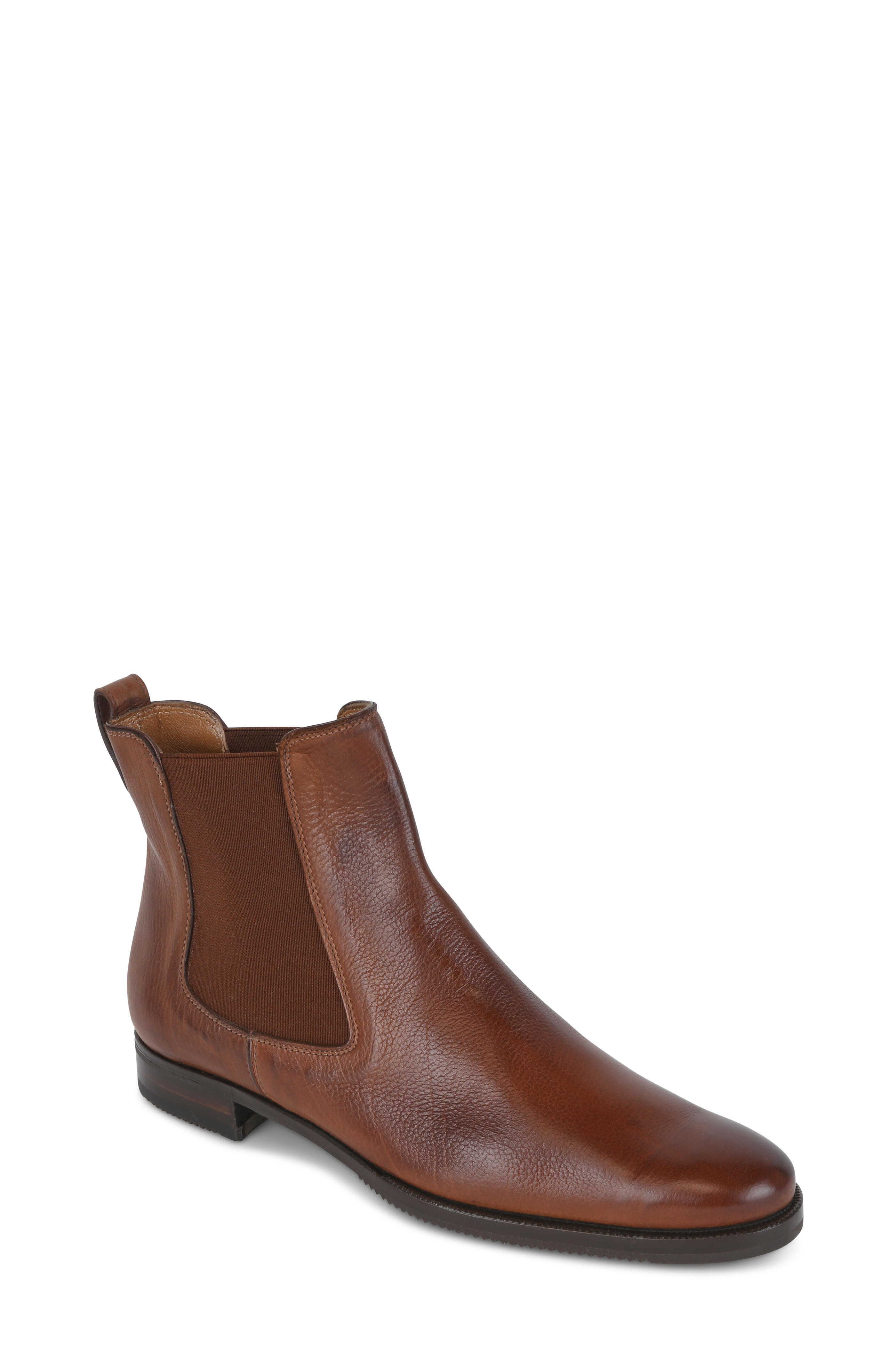 Gravati - Cognac Leather Side Gore Ankle Boot