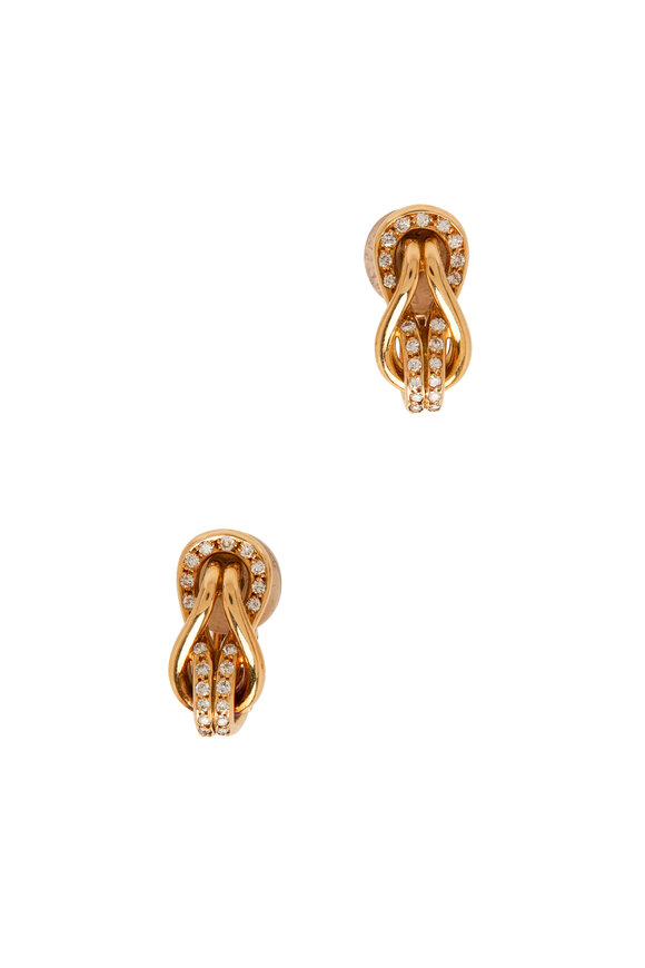 Estate Jewelry - 1980's Cartier Hercules Love Knot Earrings