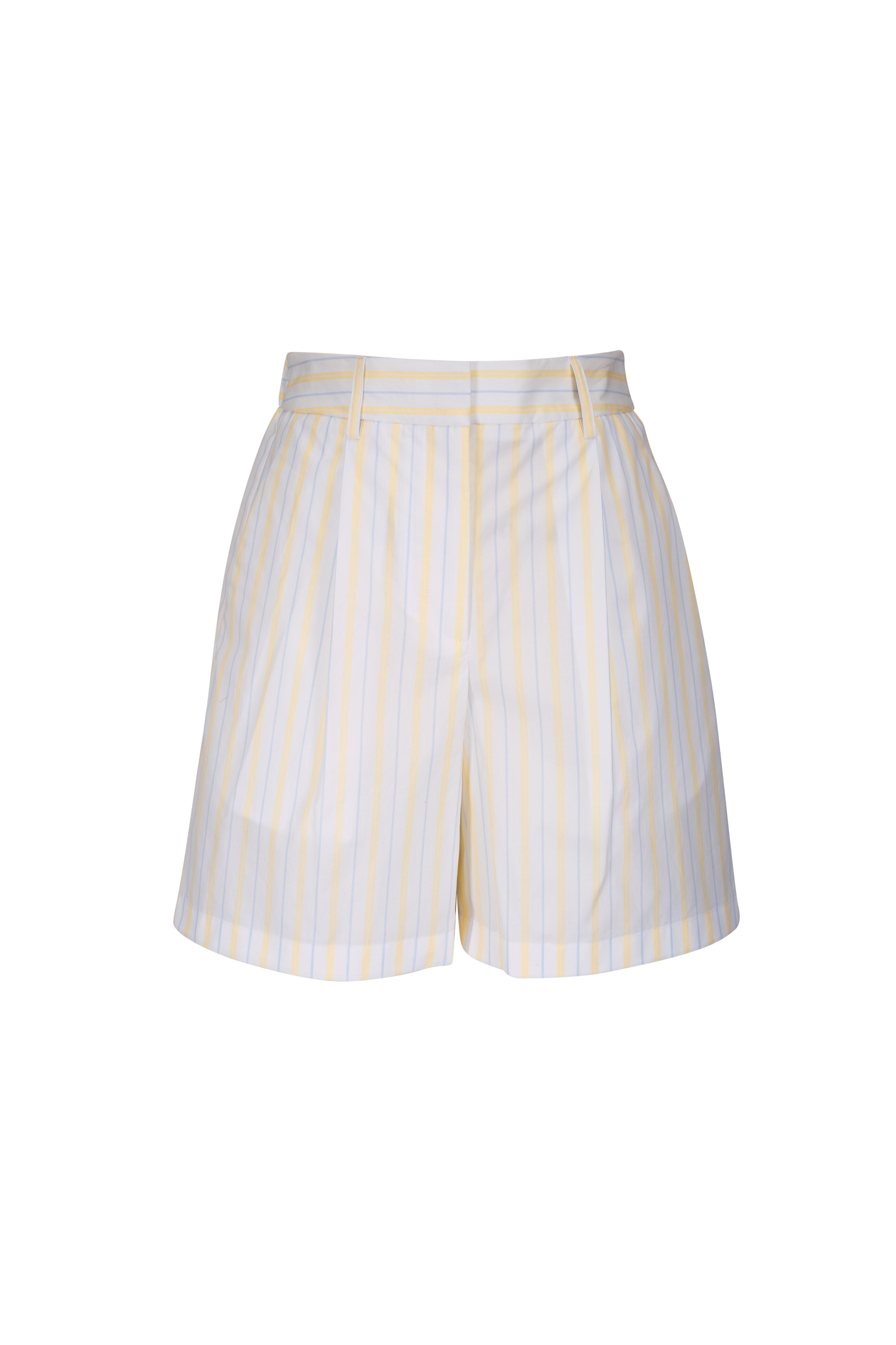 TWP - Henry St Ivory, Yellow & Blue Stripe Shorts